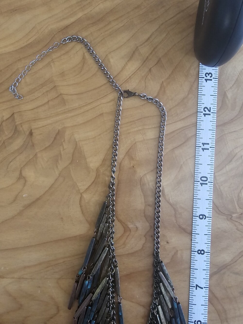 Bohemian Multi-Tone Fringe Statement Necklace - Picture 5 of 5